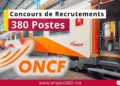 Concours ONCF 2025 pour Techniciens Spécialisés : Recrutement de 380 Techniciens Spécialisés (Bac+2) pour l’Office National des Chemins de Fer.
