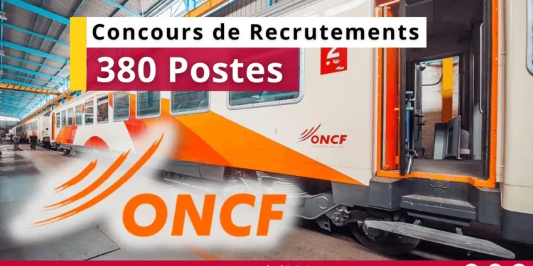 Concours ONCF 2025 pour Techniciens Spécialisés : Recrutement de 380 Techniciens Spécialisés (Bac+2) pour l’Office National des Chemins de Fer.