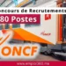 Concours ONCF 2025 pour Techniciens Spécialisés : Recrutement de 380 Techniciens Spécialisés (Bac+2) pour l’Office National des Chemins de Fer.