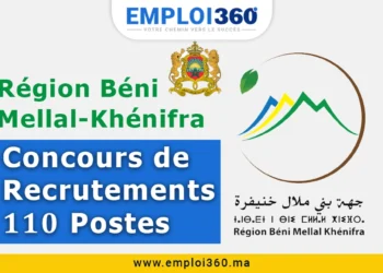 Concours Province Khénifra 2025 : 110 Postes à Recrutement