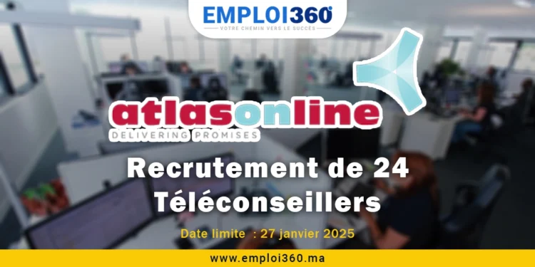 Offre Emploi Téléconseiller : (24 Postes) à Casablanca chez Atlas On Line