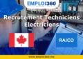 Techniciens Électriciens : Offre d'Emploi Permanente au Canada